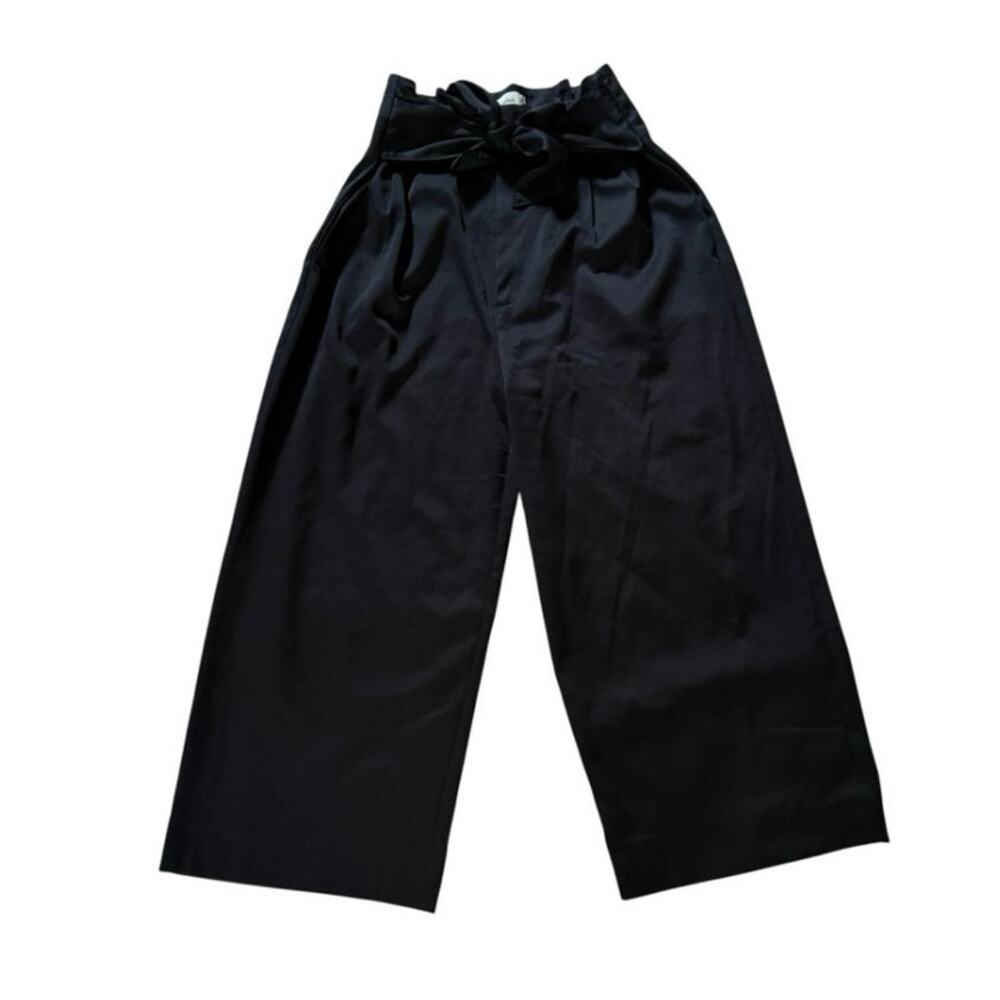 Abercrombie & Fitch Wide Leg Pants Women's Medium Tie Waist Crop - Picture 6 of 6